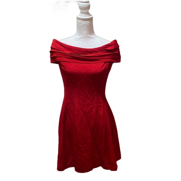 Vintage Burgundy Ann Taylor Tahari Vintage Midi - Picture 2 of 12